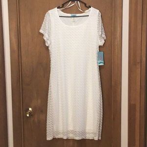 Vintage Sfuzi white summer dress NWT Sz 18/20